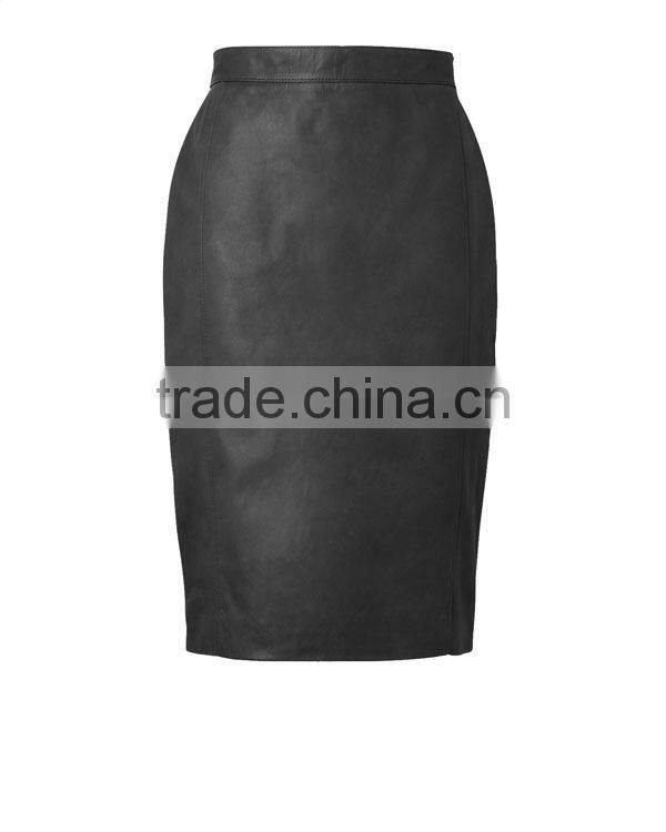 hot selling ladies long leather skirts