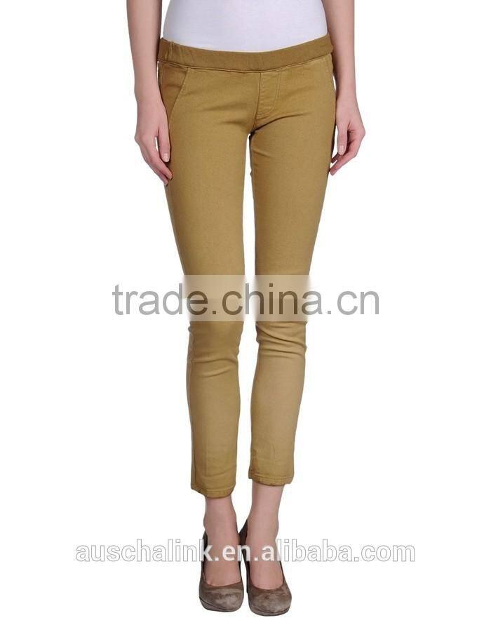 2016 personalized outdoor lady denim trousers low price