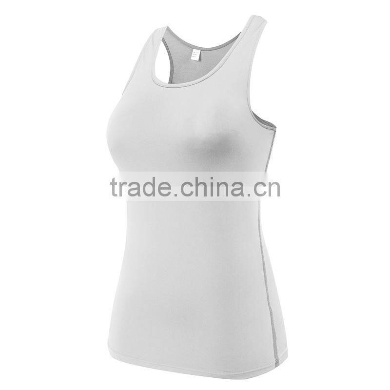 Wholesale quick dry athletic fitness womens workout sport tank tops