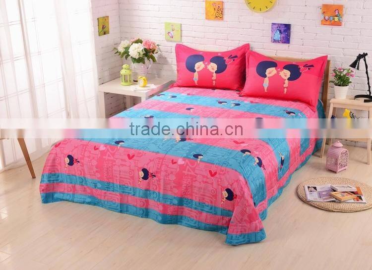 Made in China 100%cotton cartoon bedding set