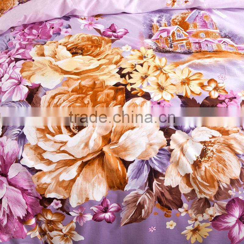100%cotton 4pcs bedding set for home use