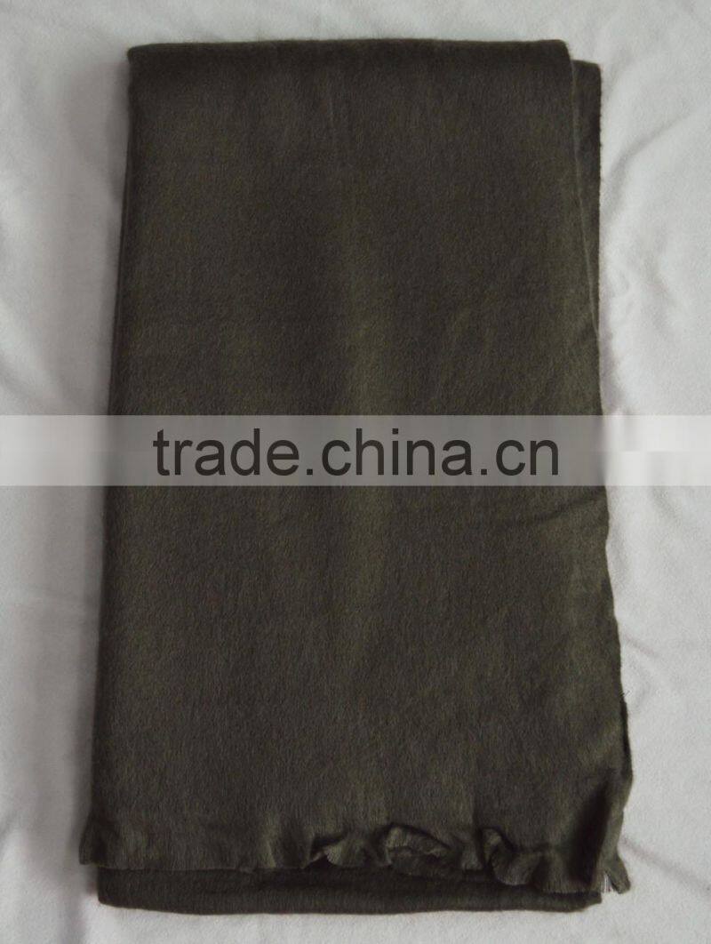 Fashion popular lady men unisex soft viscose winter solid plain fleece scarf