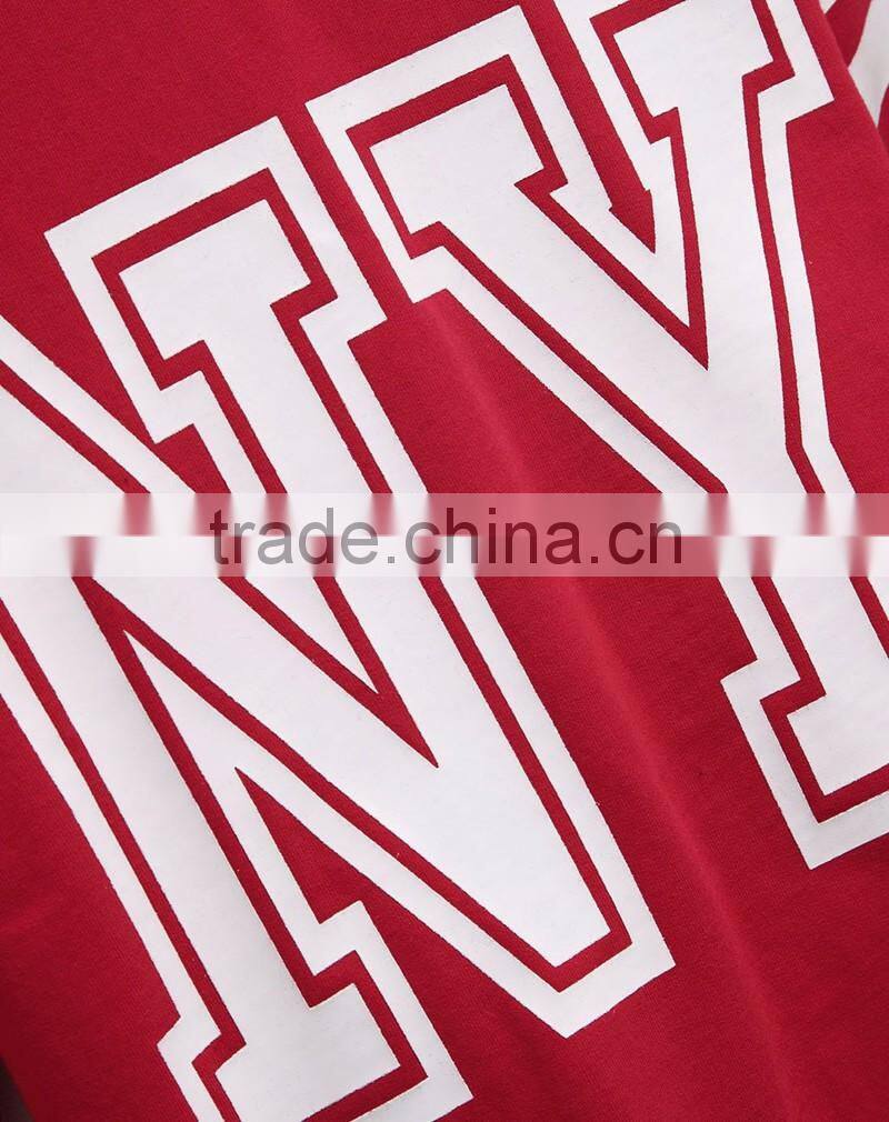 print letters 100% cotton fabric children sports pullover boys sweatshirt