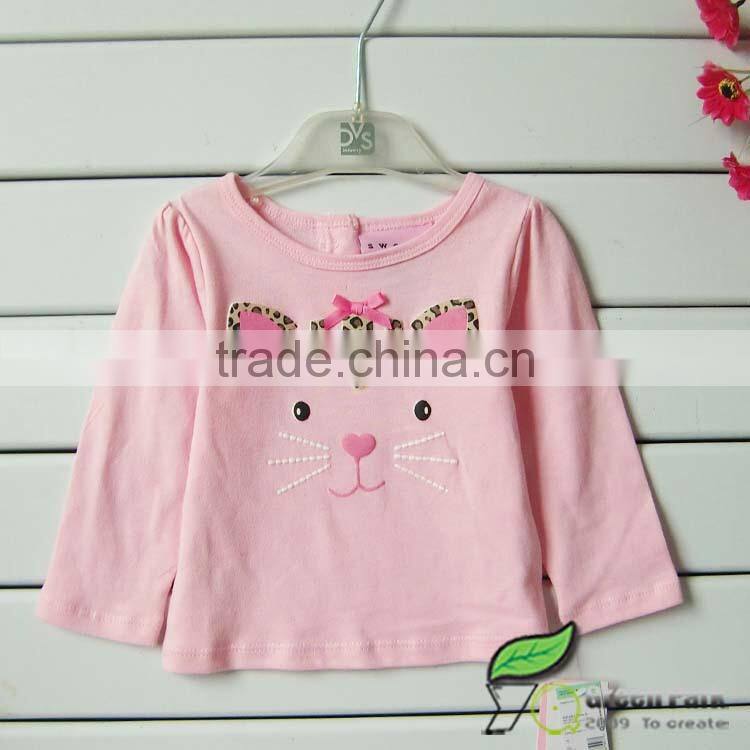 fashion girls leopard feather vest +pink long sleeve sweetie t shirts+Jeans 3pcs outfits girls suits baby clothing sets winter