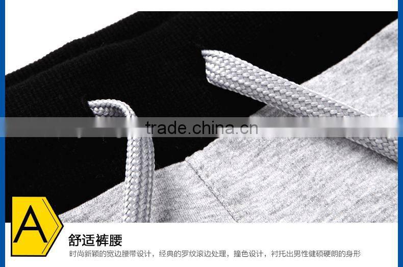 Men casual pants breathable sport pants custom 100%cotton gym pants wholesale cheap