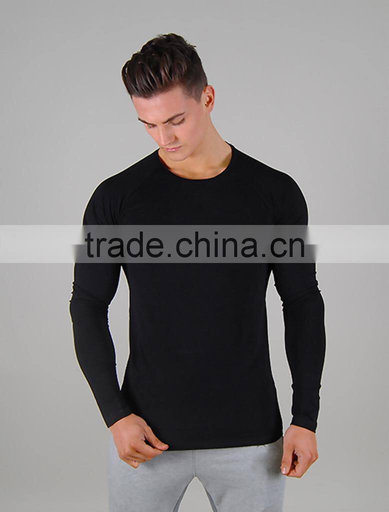 fitness gym t shirt with long sleeve