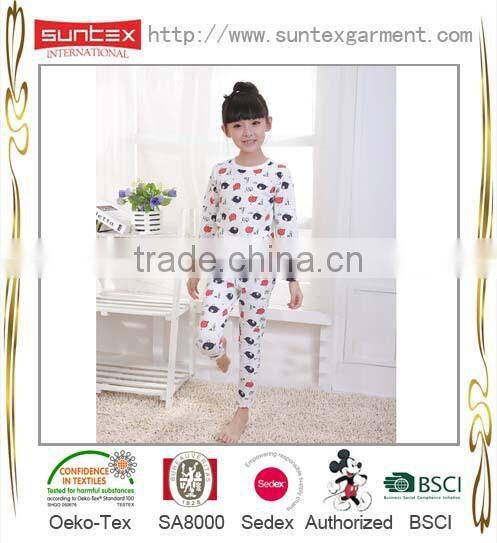 made in china white sweet pajamas for girls