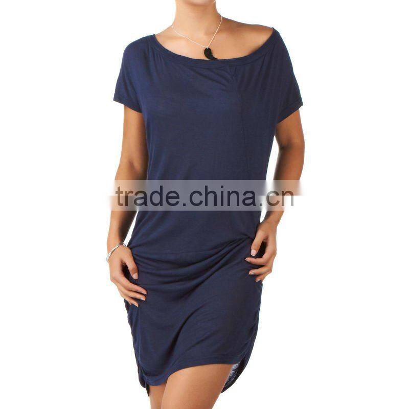 Short sleeve casual jersey dress FM0102