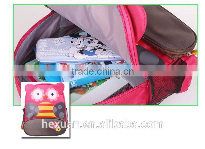 8 designs stocked or OEM, Children Kids Baby Cartoon Backpack Export School Bags