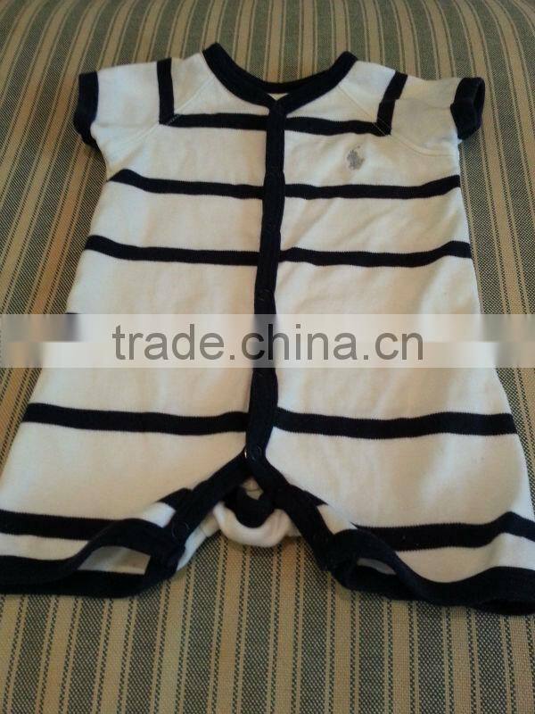 Simple Black and White Organic Cotton Baby Bodysuits