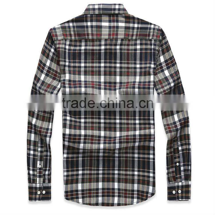 2013 Man Fashion casual Plaid Clothing Manufacturer