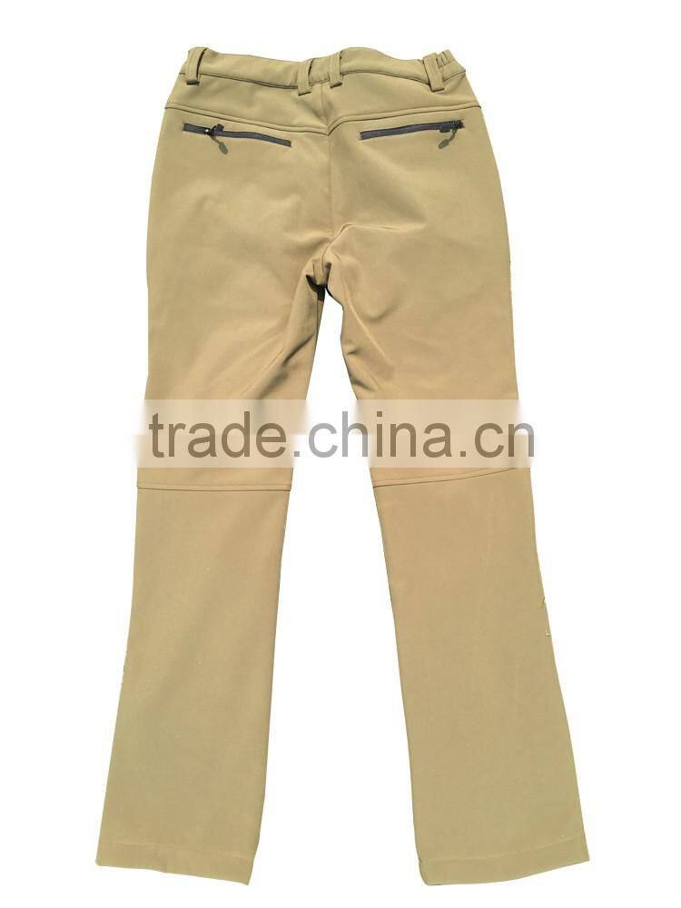 Outdoor women casual long pants softshell trousers