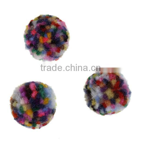 Polyamide Nylon Pom Pom Balls DIY Craft Decoration Multicolor Round 20mm Dia.
