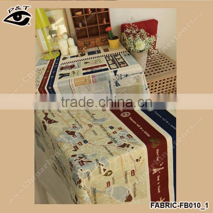5m/pack Hot Sale Magazine Printing Canvas Fabric Cotton/Linen Fabric Zakka Fabric for Curtain Cushion Tablecloth