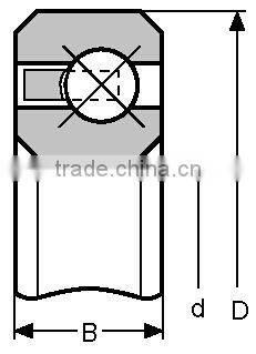 Thin Section Bearing/Angular Contact Ball Bearing KF180XPO