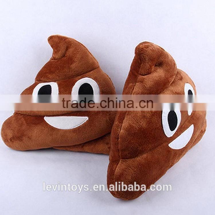 Custom Toy Accessaries Soft PP Cotton Plush Emoji Cushion For Sofa