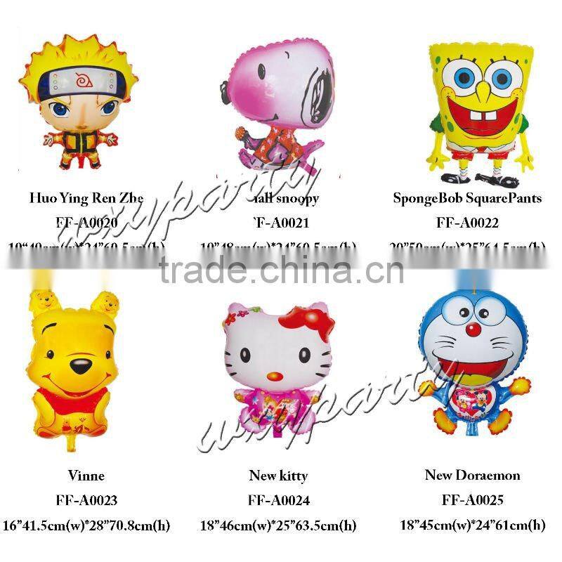 Fashion Cartoon Foil balloon / kids gift mylar helium balloon