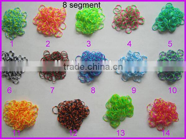 European top selling glow in the dark loom rubber bands