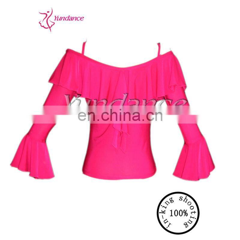 Professional Custom Rose Red Yoga Top Wholesale T-44