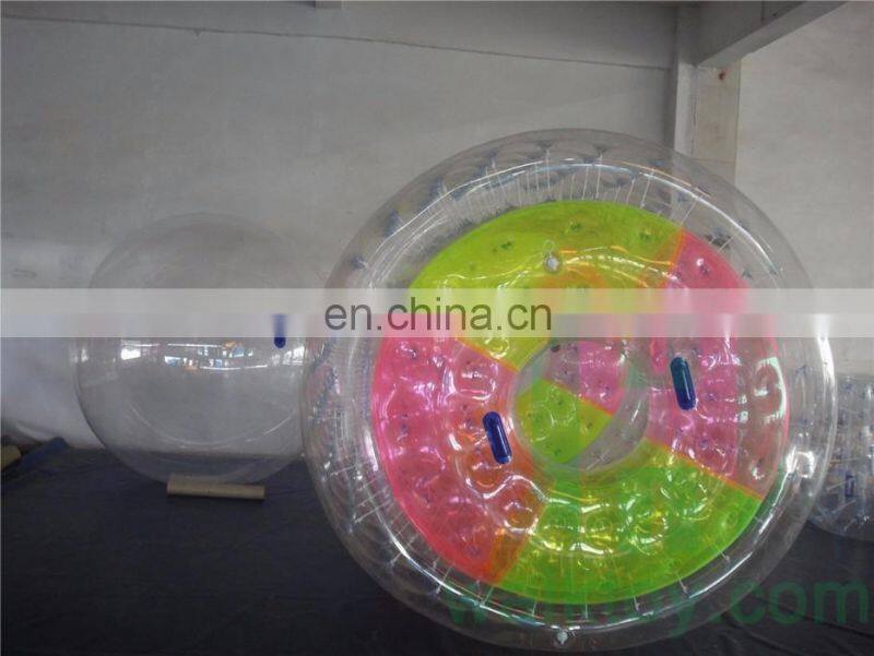 Cheap inflatable water roller inflatable roller wheel for adults
