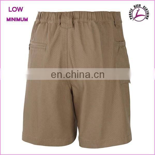 High Quality Cotton Twill Mens Work Shorts with side pockets and zippers