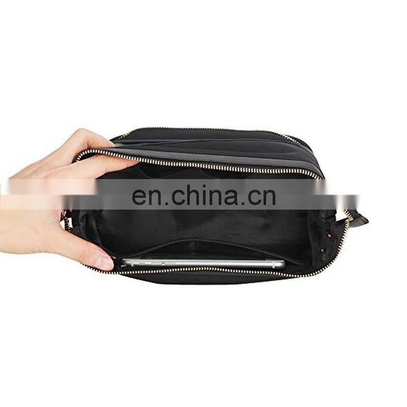 toiletry bag with multiple compartments hanging makeup organizer double layer