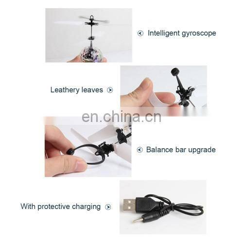 Dropshipping Mini Fun Kids Toy Suspended Crystal Ball Sensing Aircraft Hand Induction Flying Aircraft