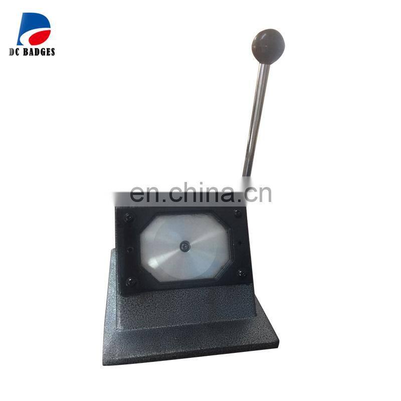 80*53mm badge paper cutter cutting size 101*74mm Six side shape paper cutting machine