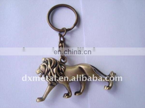3D standing lion key chain lion keyring