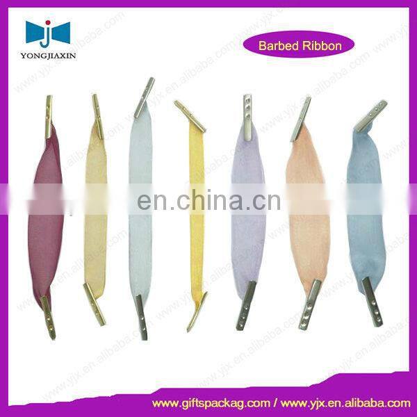 Silver metallic loop tie