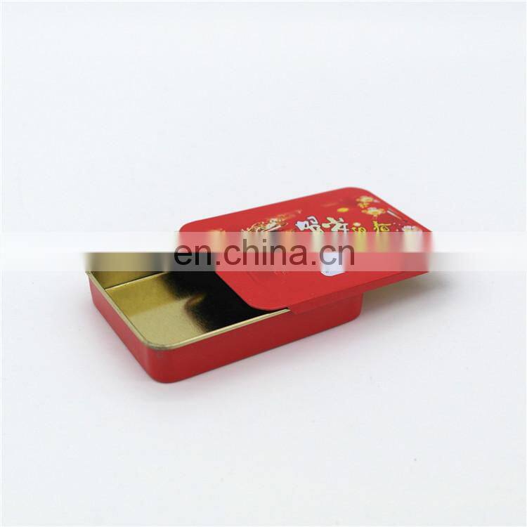 chewing gum tin box with sliding lid,candy tin box with sliding lid