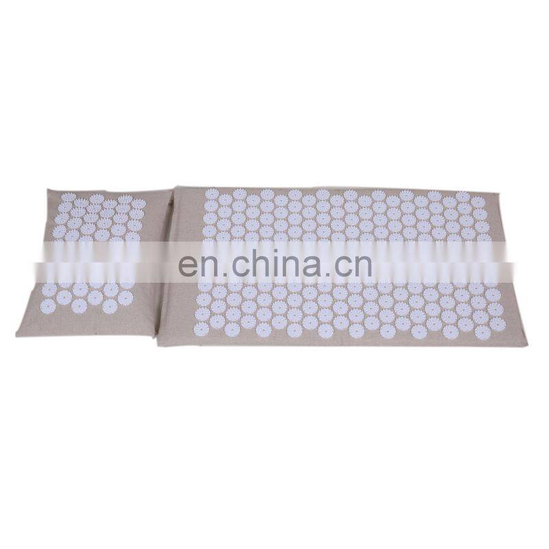 High Quality Coconut Fiber Acupressure Mat and pillow set
