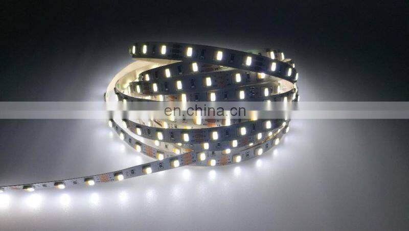High cri 80 full led bicolore smd 5050 dual white ww/cw 2 in 1 led strip