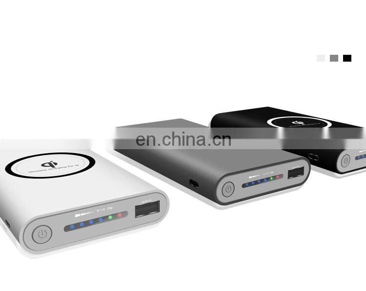 Wireless Powerbank 10000mah Fast Charging portable 20000 mAh Smart Wireless Solar Charger Powerbank