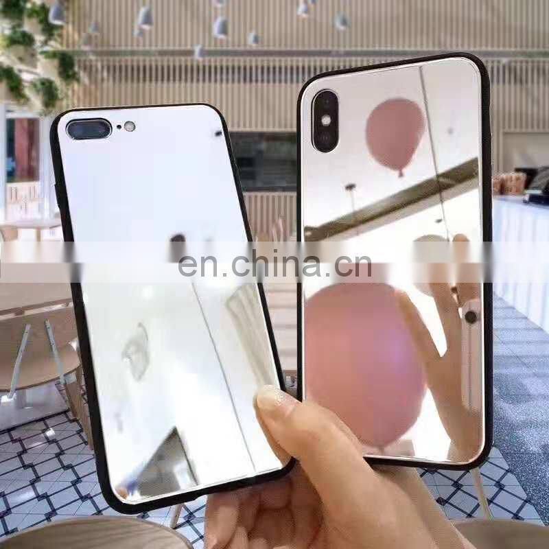 OEM phone case box importer For Iphone X Mobile Shell Personality IP8/7plus Mirror Glass 6s waterproof case phone water proof