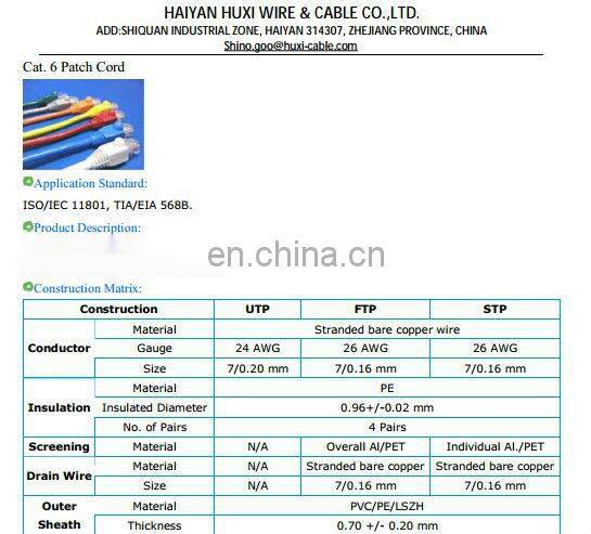 high quality better price cat 5 ftp lan network cable