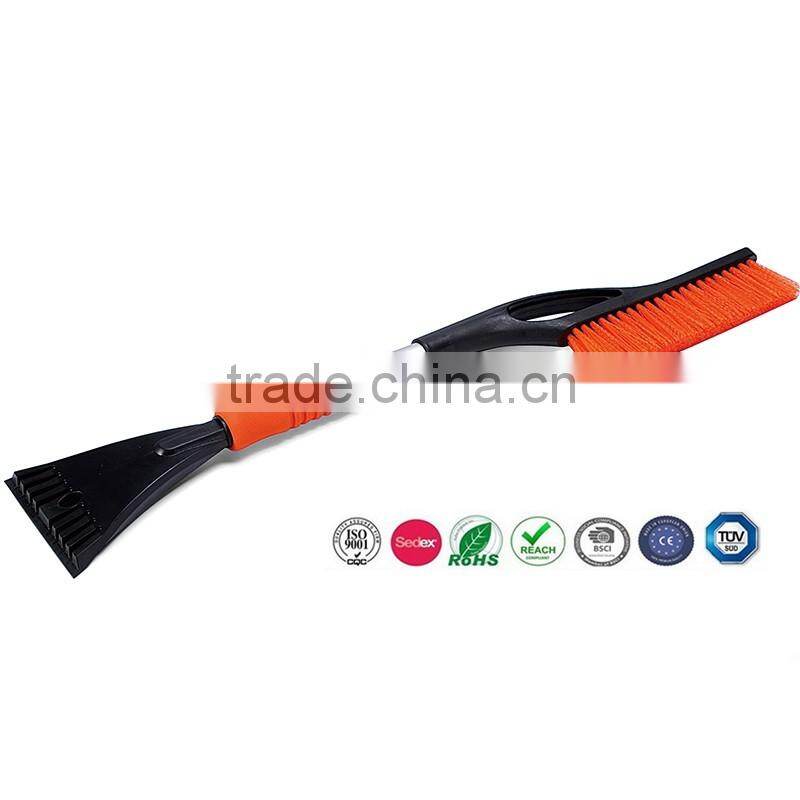 25" CAR SNOW BROOM WITH ICE SCRAPER