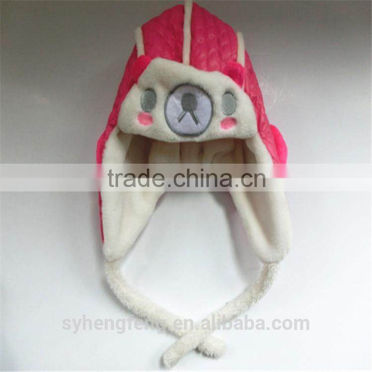 Fashion knitted children hats cartoon winter cap