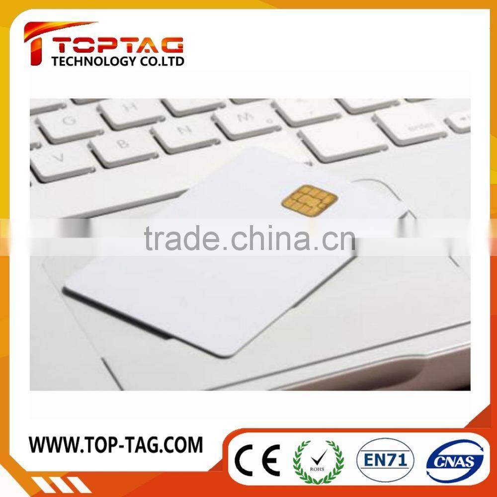 PVC white Blank smart contact ic card