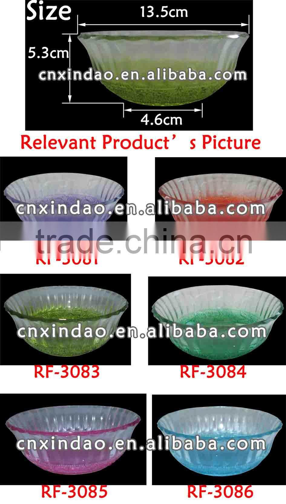 Round Shape Colored Glassware Soup Bowl for Promotion for Tableware Daily Use