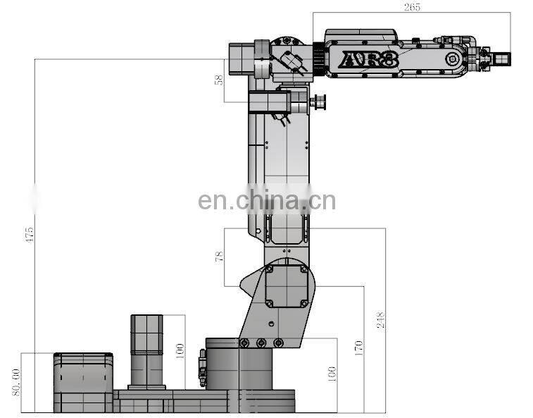 TZT-AR3 Robotic Arm 6 Axis Industrial Robot Mechanical Arm Secondary Development Programmable Arm Frame