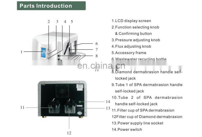 Factory Price Water Dermabrasion Skin Analyzer Machine Facial Dermabrasion Vacuum Dermabrasion