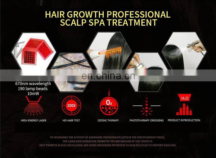 Salon Professional Anti Hair Loss Laser Diodes Machine Hair Follicle Detection Analysis Scalp Massager Hair Growth Machine