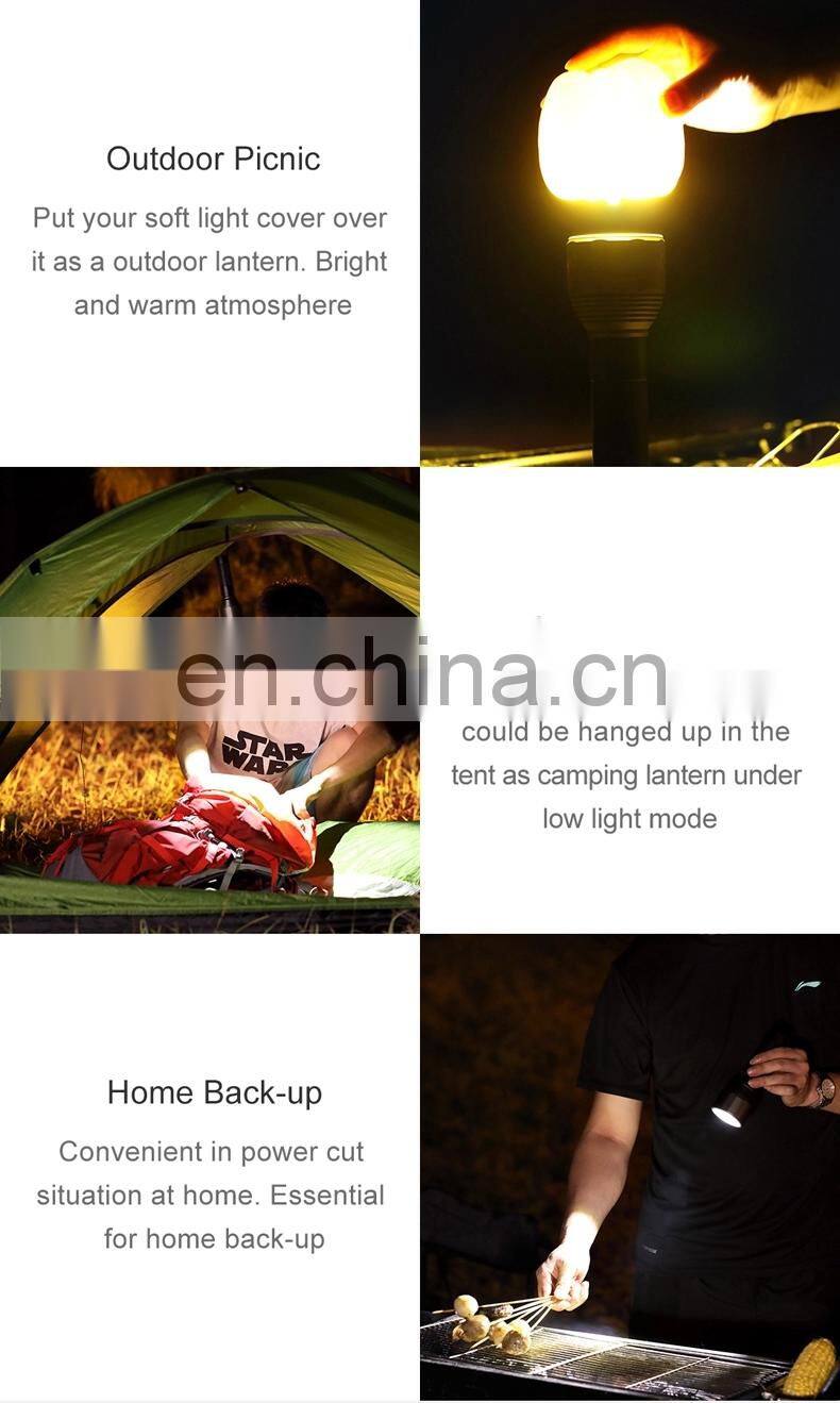 NexTool outdoor flashlight 2000lm 380m 5 Modes IPX7 Waterproof LED light Type-C Seaching Torch for Campi