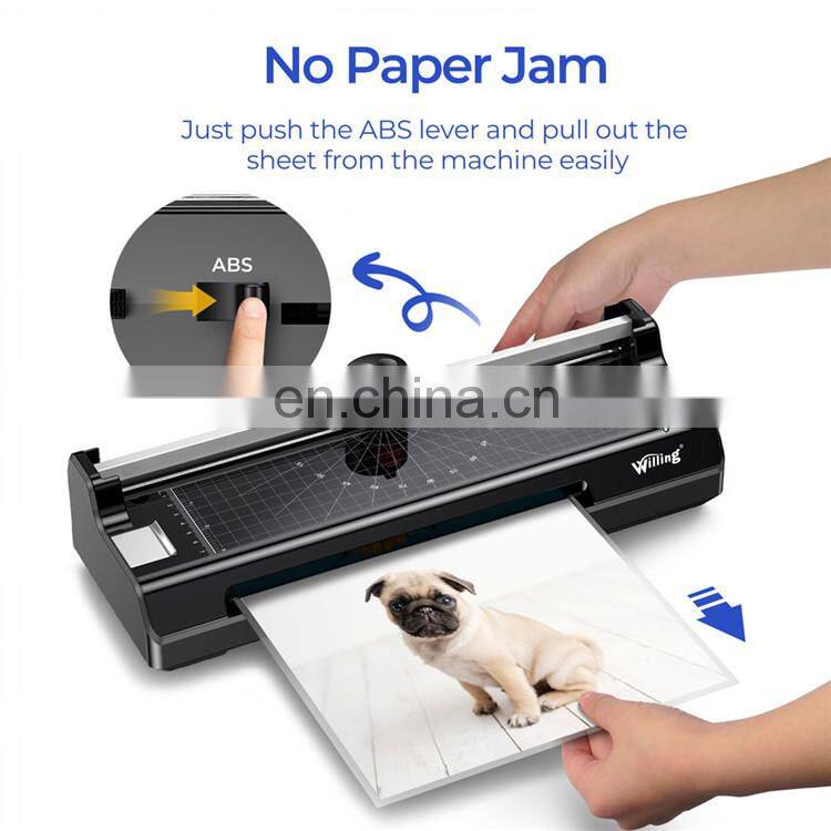 Value Automatic Small electric coldroll laminator 230MM plastic laminatormachine lamination machine a4size plastificadora prices