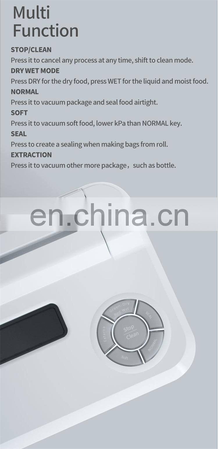 Automatic Vacuum Air Sealing System Food Sealer For Food Preservation Storage Saver Vacuum Sealer Machine