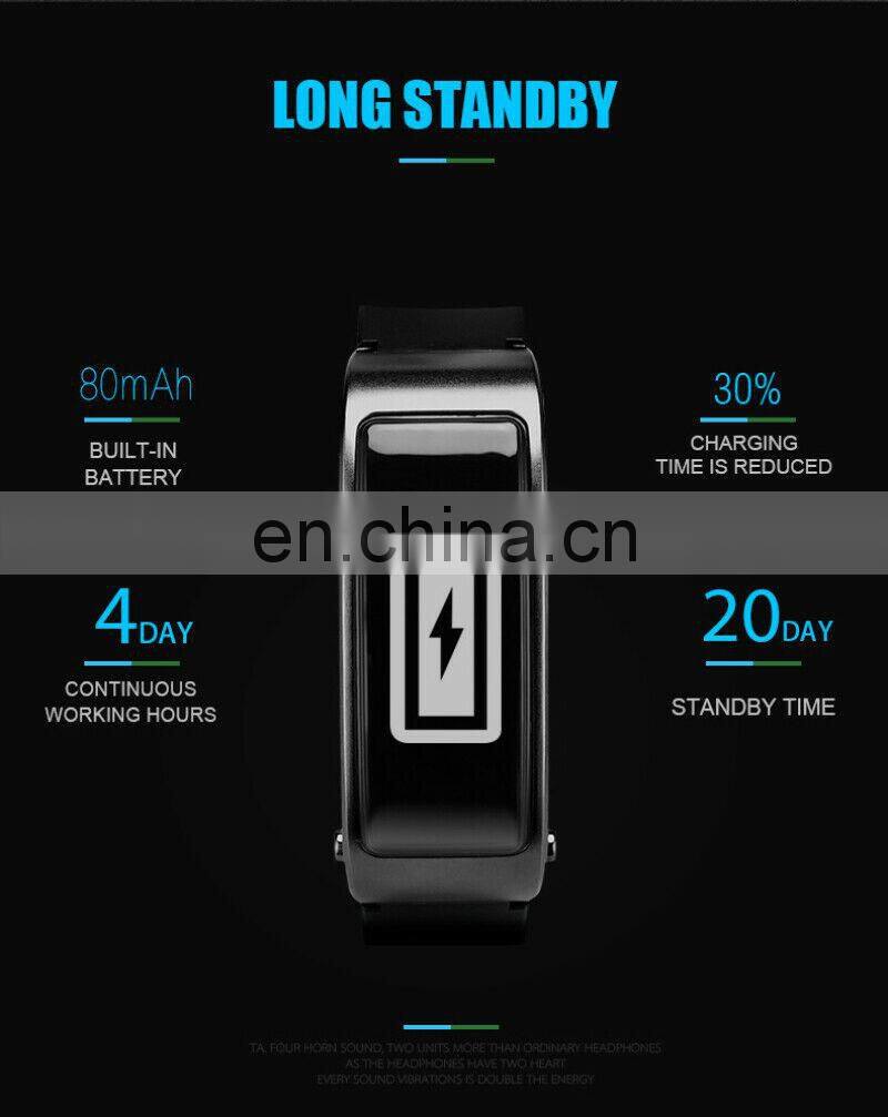 Hot 2 in 1 Y3 Smart Talk Band Fitness Tracker Smart sport Bracelet With BT Earphone For Android and IOS Smart Watch Band Y3