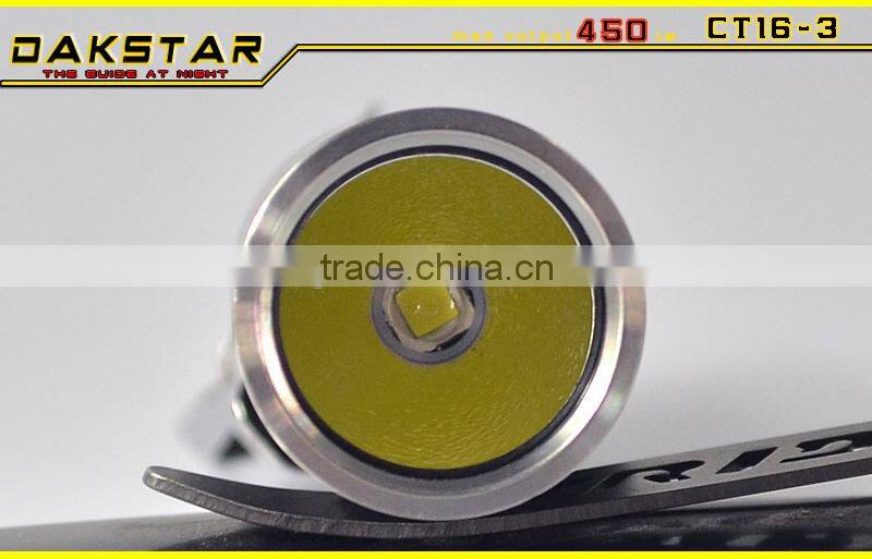 DAKSTAR CT16-3 XM-L U2 450LM AA or 14500 mini led flashlight