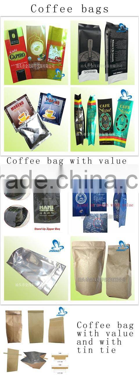 Custom printed plastic bags heat seal with zipper