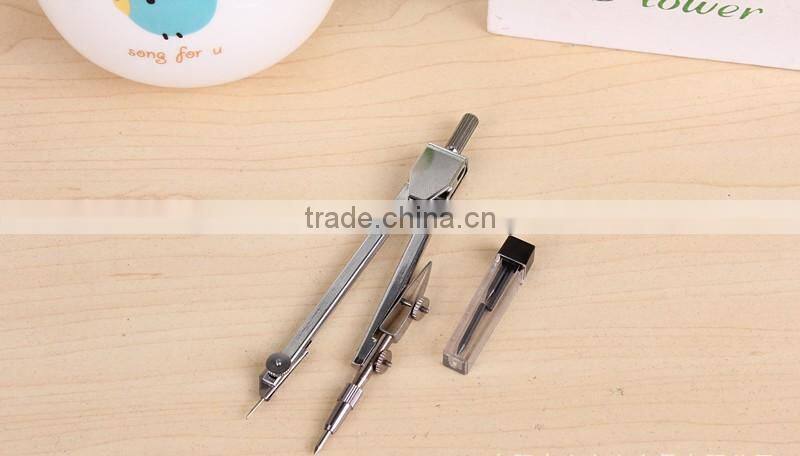 Metal compasses Set drawing instruments Silver color apply to school and office custom as client's requirements factory made